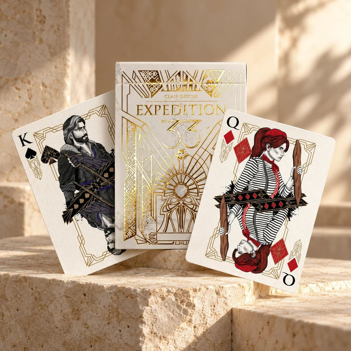 🃏✨ Gold-Foil Art Deco Playing Cards | Black & Ivory Editions(📦Buy 2 Free Shipping)