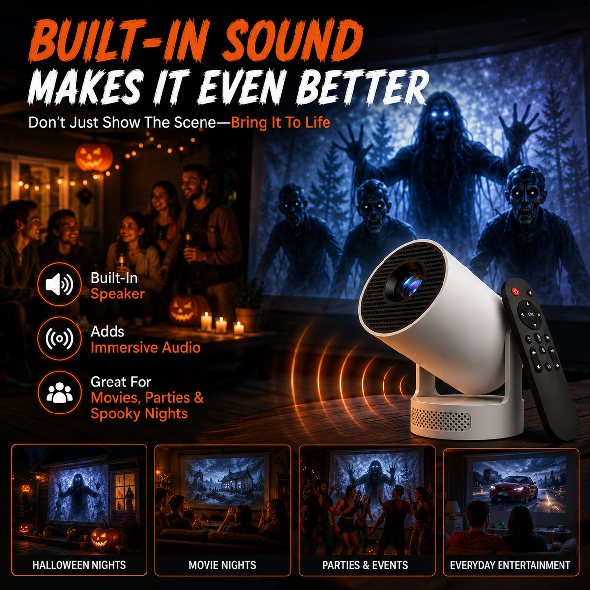 👻Halloween window projector