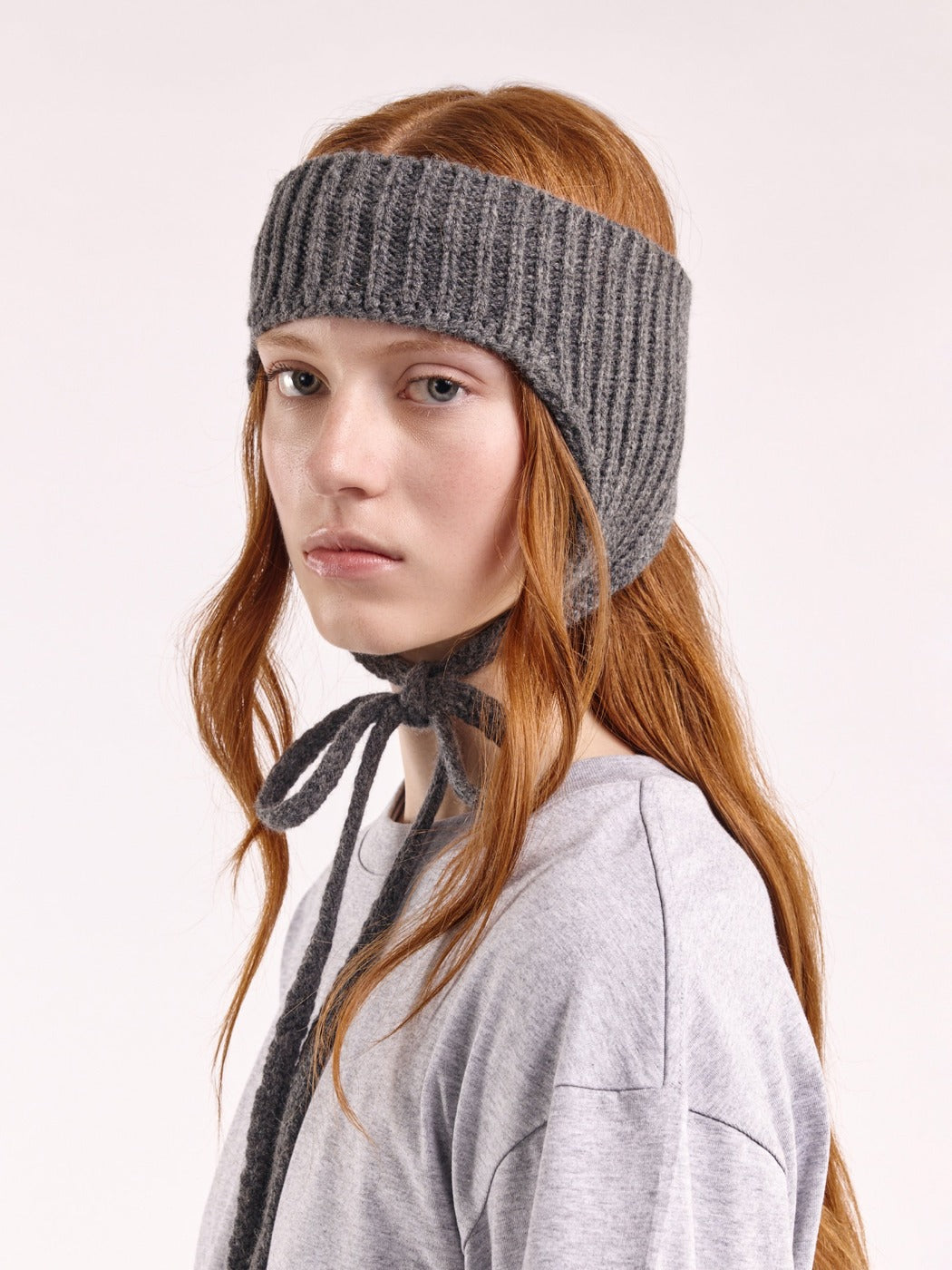 Handmade Wool Earflap Tie Headband