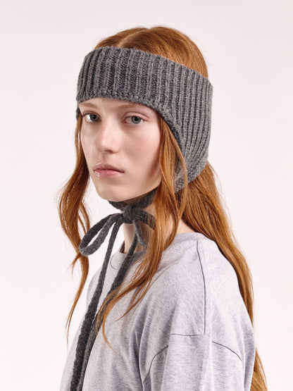 Handmade Wool Earflap Tie Headband