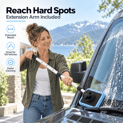 Dual magnetic windshield cleaner for cars | Streak-free cleaning kit for car windows