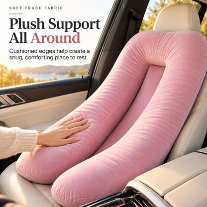 🚗 CozyDrive™ Full-Body Car Seat Pillow – Ultimate Travel Comfort 💗