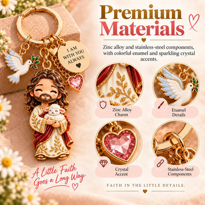 🔥LAST DAY 50% OFF - ✝️ Always With You Jesus Comfort Doll | Soft Crochet Companion with Scripture Message Card 🤍