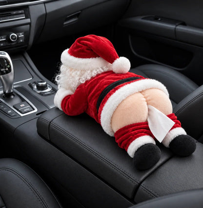 🔥 LAST DAY 50% OFF 🔥🎄 Cheeky Christmas Tissue Holders™ – Funny Santa & Reindeer Plush Car Tissue Covers for Holiday Laughs & Gifting 🎅🦌🎁