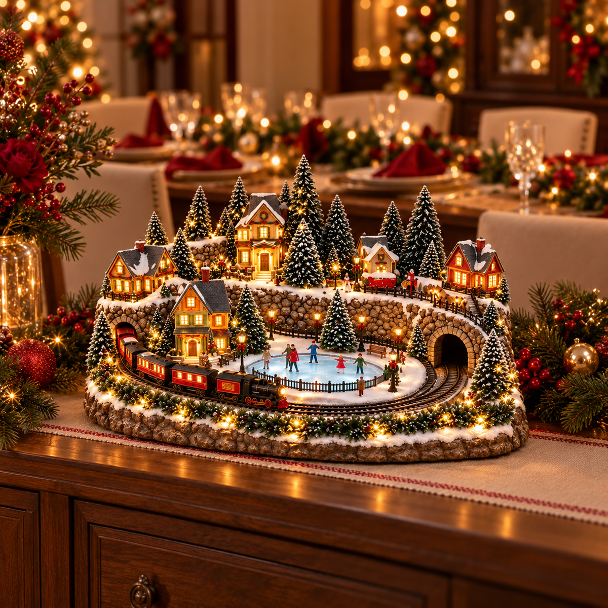 🔥 LAST DAY 49% OFF 🔥 Lighted & Animated Christmas Village Collection ✨