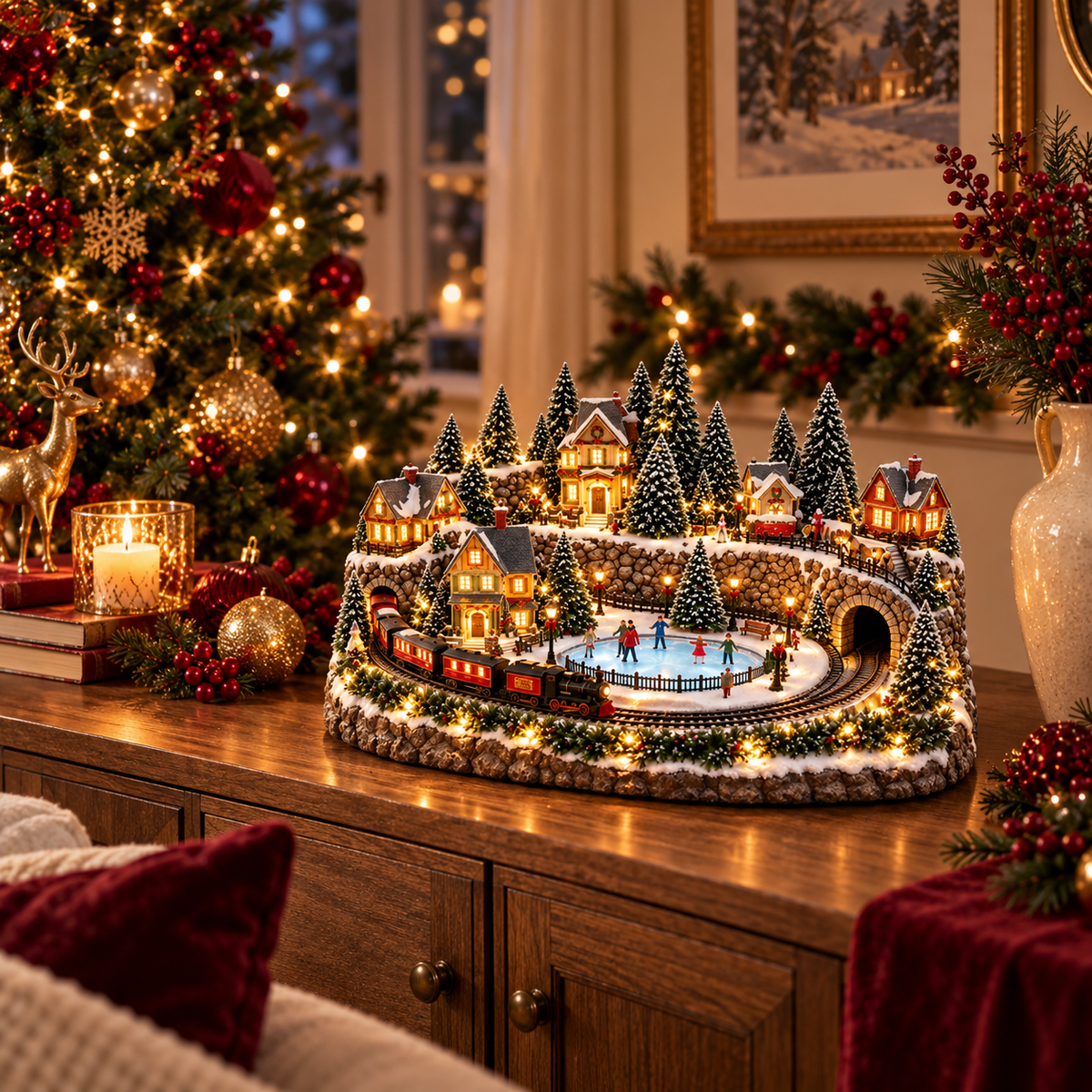 🔥 LAST DAY 49% OFF 🔥 Lighted & Animated Christmas Village Collection ✨