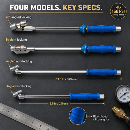 🔧 Assorted Tire Inflation Extension Rod Set, Roadside & Garage Dual Wheel Repair Helper