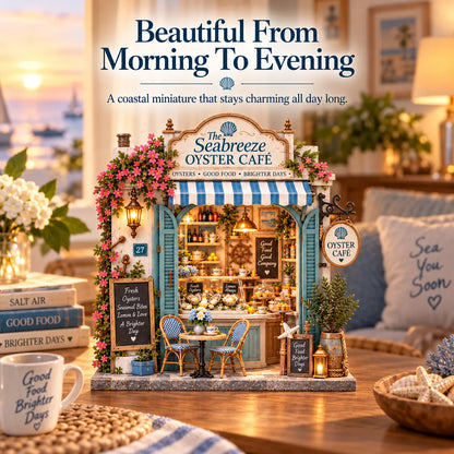🌊🦪 The Seabreeze Oyster Café™-DIY 3D Miniature Coastal Café Kit
