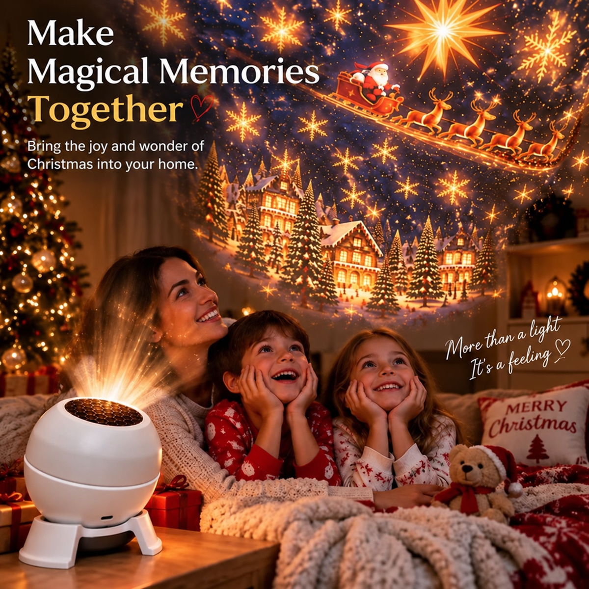 Turn Any Room Into a Christmas Wonderland – Holiday Projection Night Light