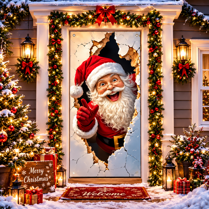 🔥Last Day Promotion 60% OFF💥2026 Christmas Front Door Decoration Cover