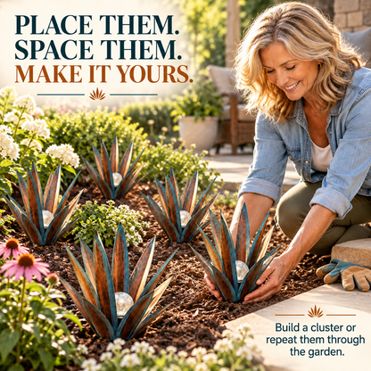 Glowing Solar Agave Garden Light