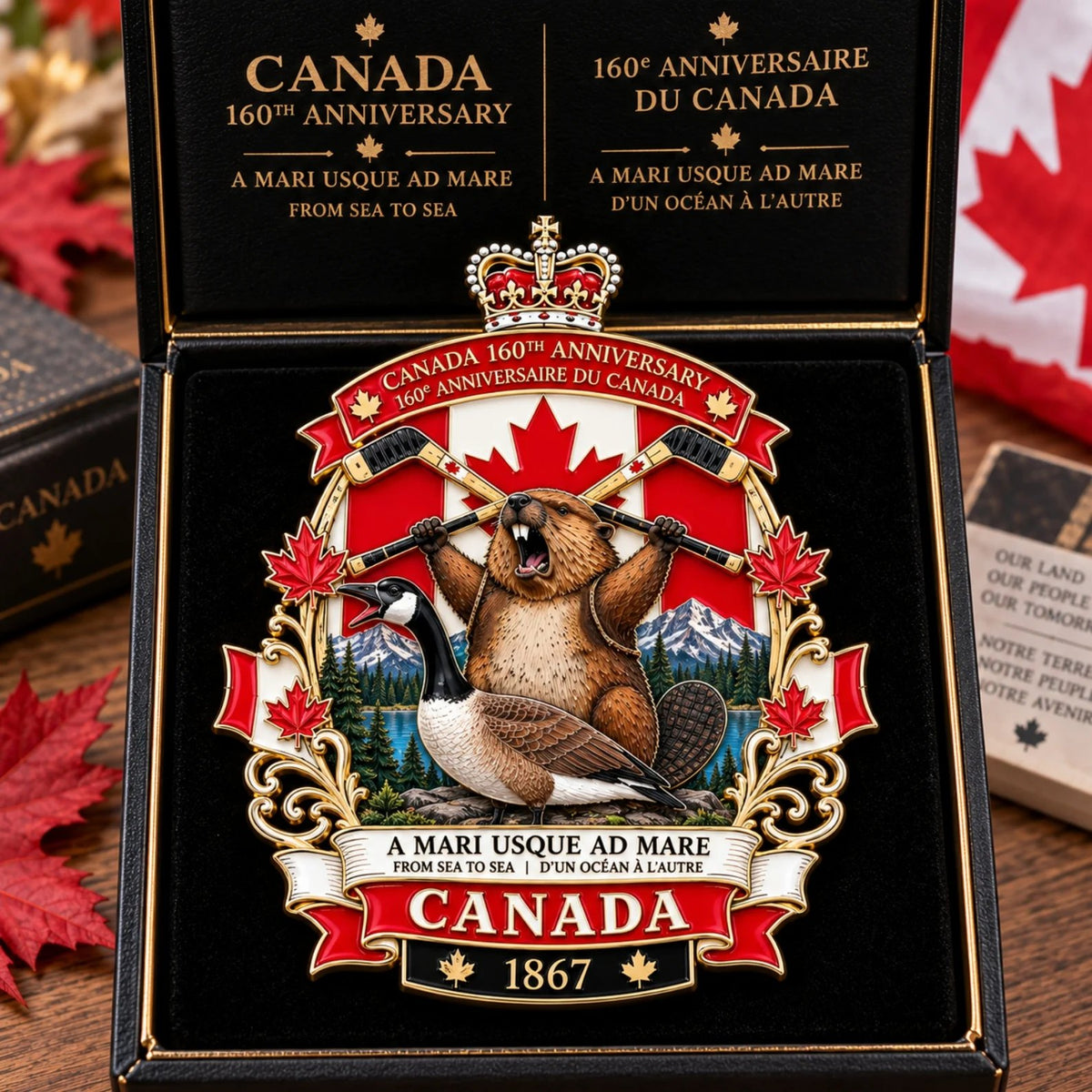 🍁Canada 160th Anniversary Tribute Badge | 1867–2027 Canadian Heritage Collector’s Keepsake