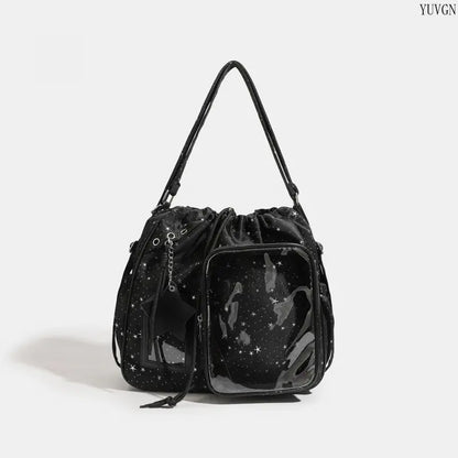 Star Print Ita Fashion Patterned Crossbody Shoulder Bag