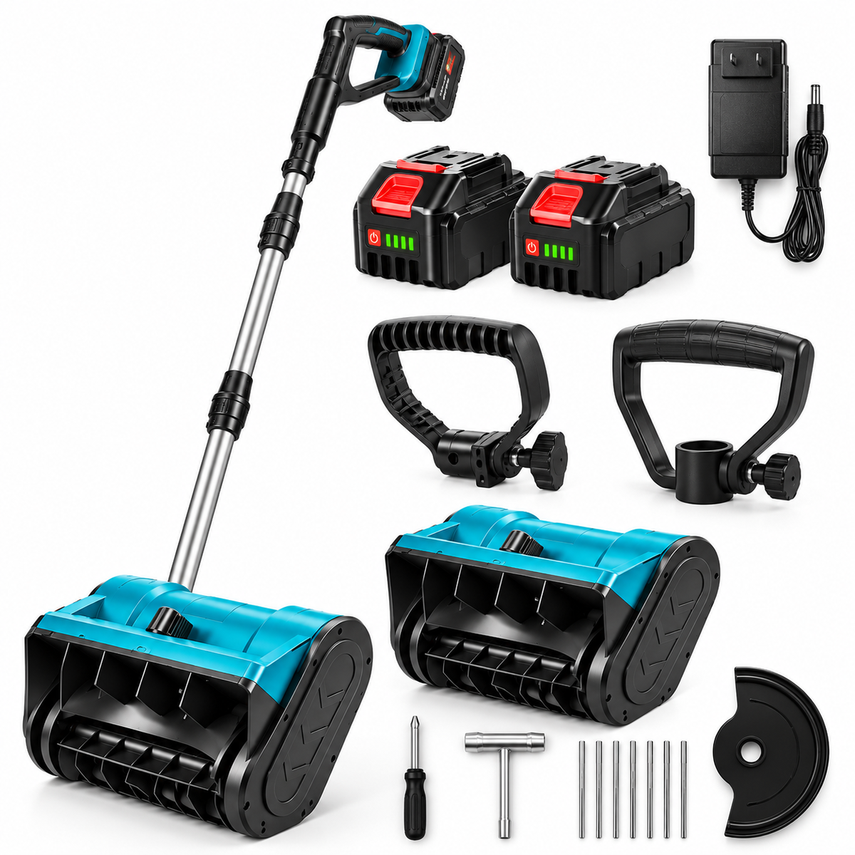 🔥 Winter Sale – 21V Cordless Snow Shovel with 2 Batteries & Charger