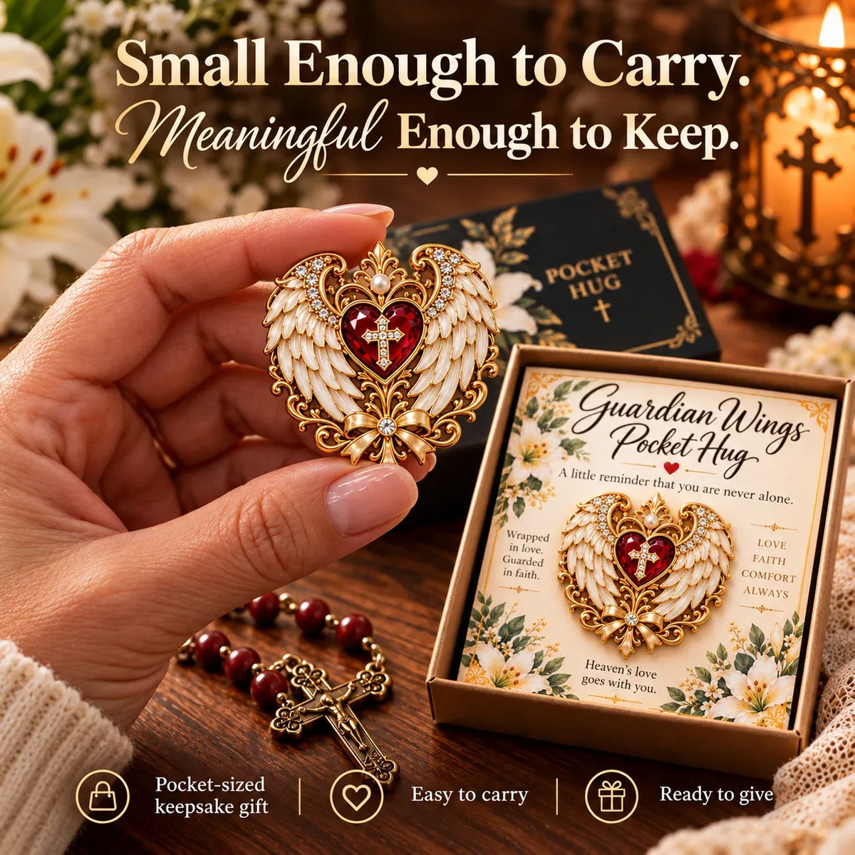 ✝️ Carry the Faith™ 3D Pocket Hug – A Little Reminder of Love (7 Designs)