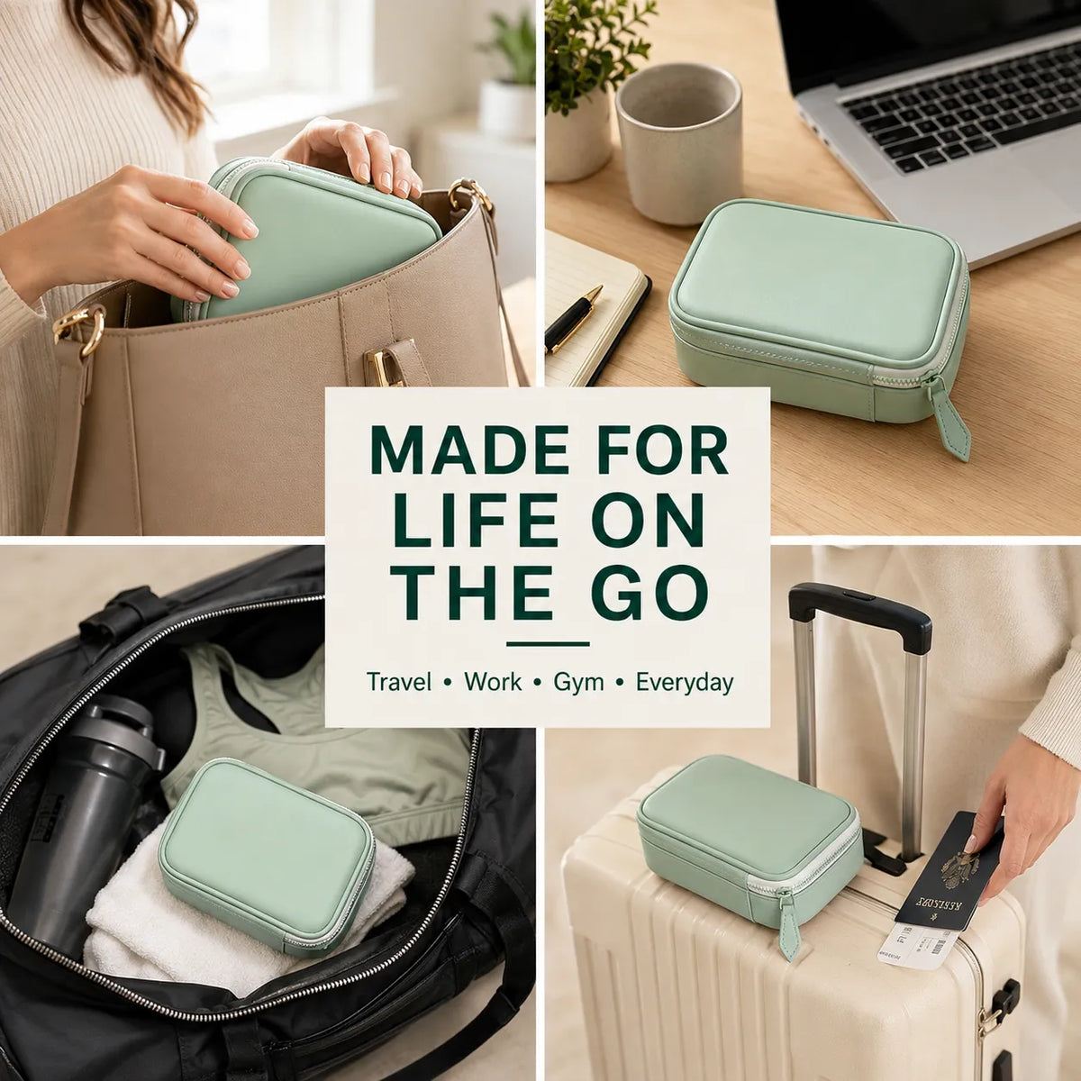 2-Week Pill Storage Binder 💊 – Portable Multi-Purpose Organizer Case