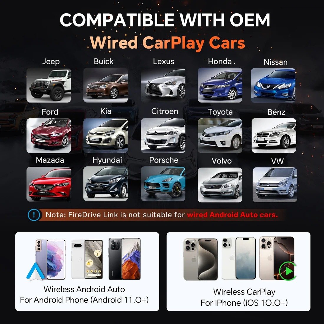 Wireless CarPlay & Android Auto HDMI Streaming Adapter