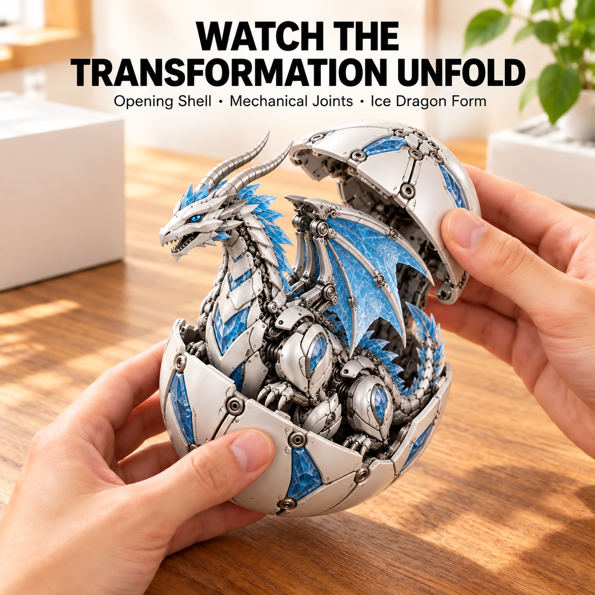 ✨2-in-1 Mythical Beast Transforming Egg Figure – 7 Fantasy Designs