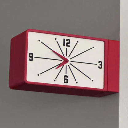 🕰️ Meridian Illuminated Double-Sided Wall Clock – Mid-Century Modern Retro Decor