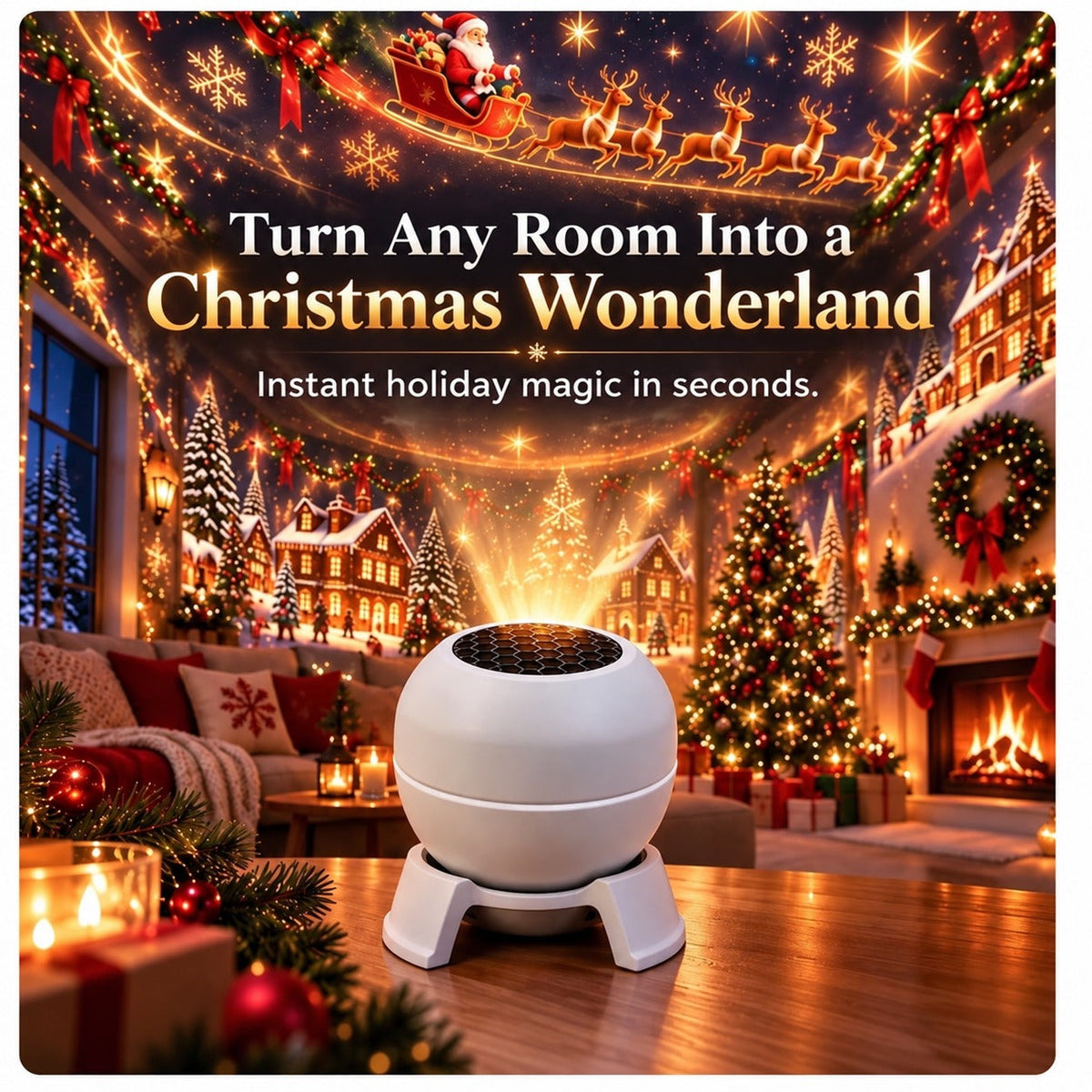🎄🎅 Christmas Magic Projection Light – Bring Holiday Scenes to Life