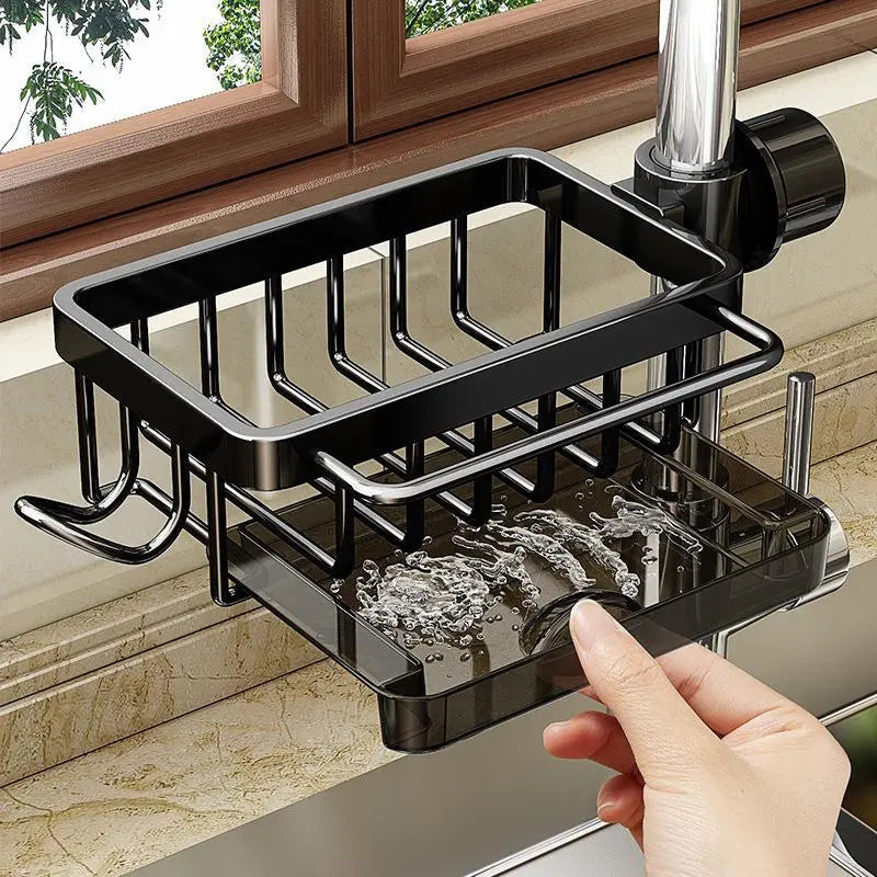 💧🪝 Space-Saving Sink Organizer – Drain, Store & Stay Tidy