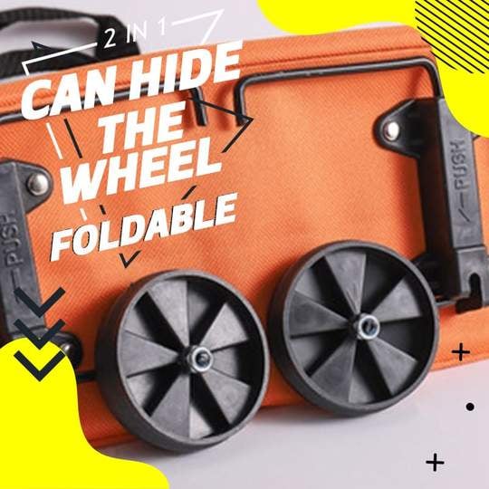 🔥Last Day 40%Off 🔥 2 in 1 Foldable Shopping Cart Bag🎁