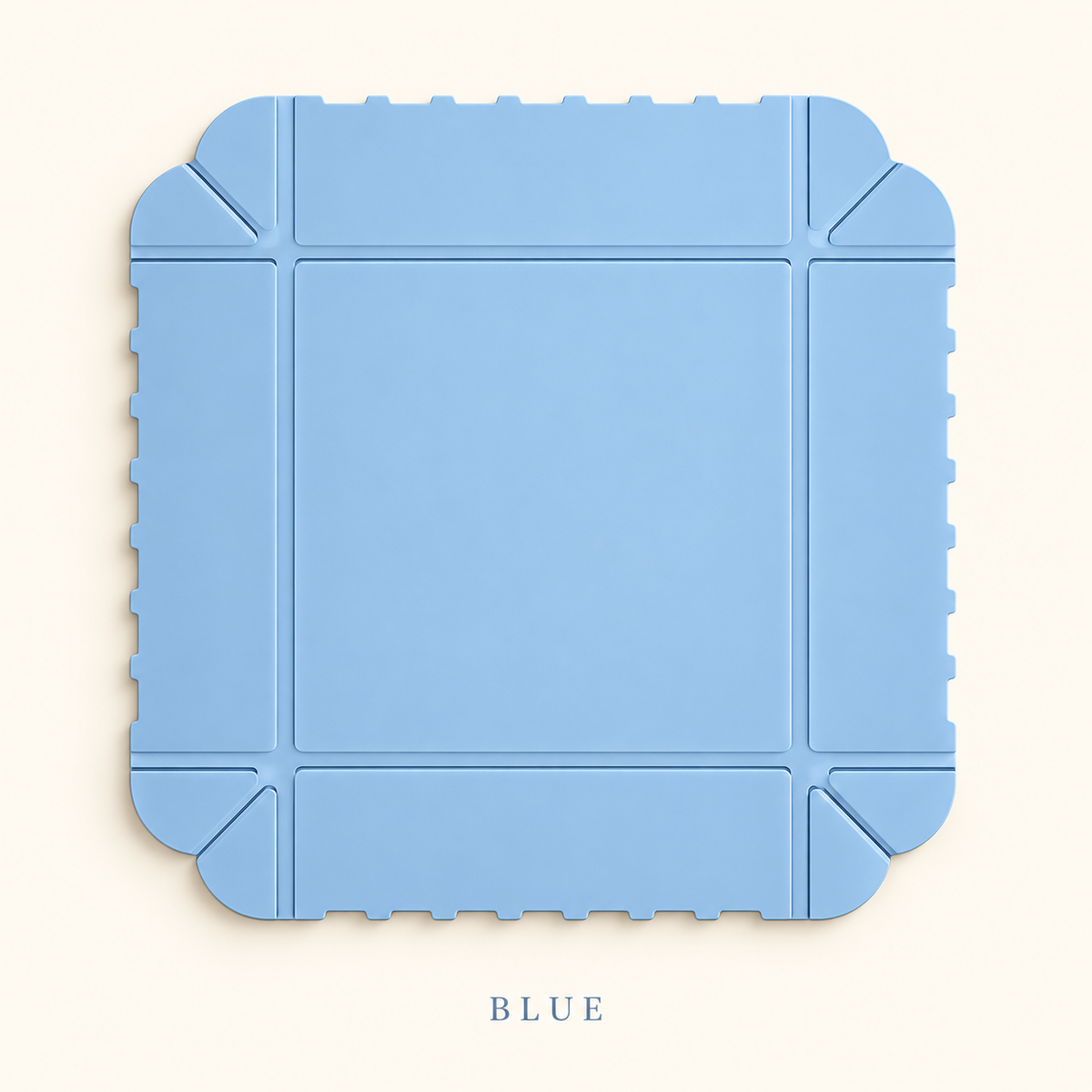 Blue folding silicone cutting mat, one piece