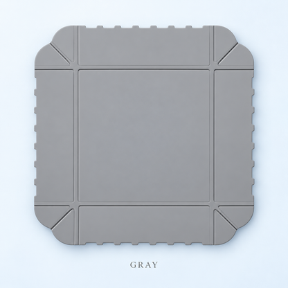 Gray folding silicone cutting mat, one piece