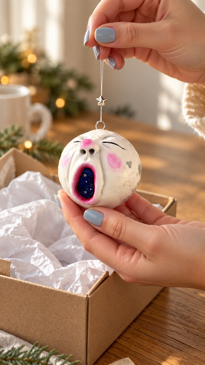 Handmade Moon Character Ornaments | Three Celestial Styles