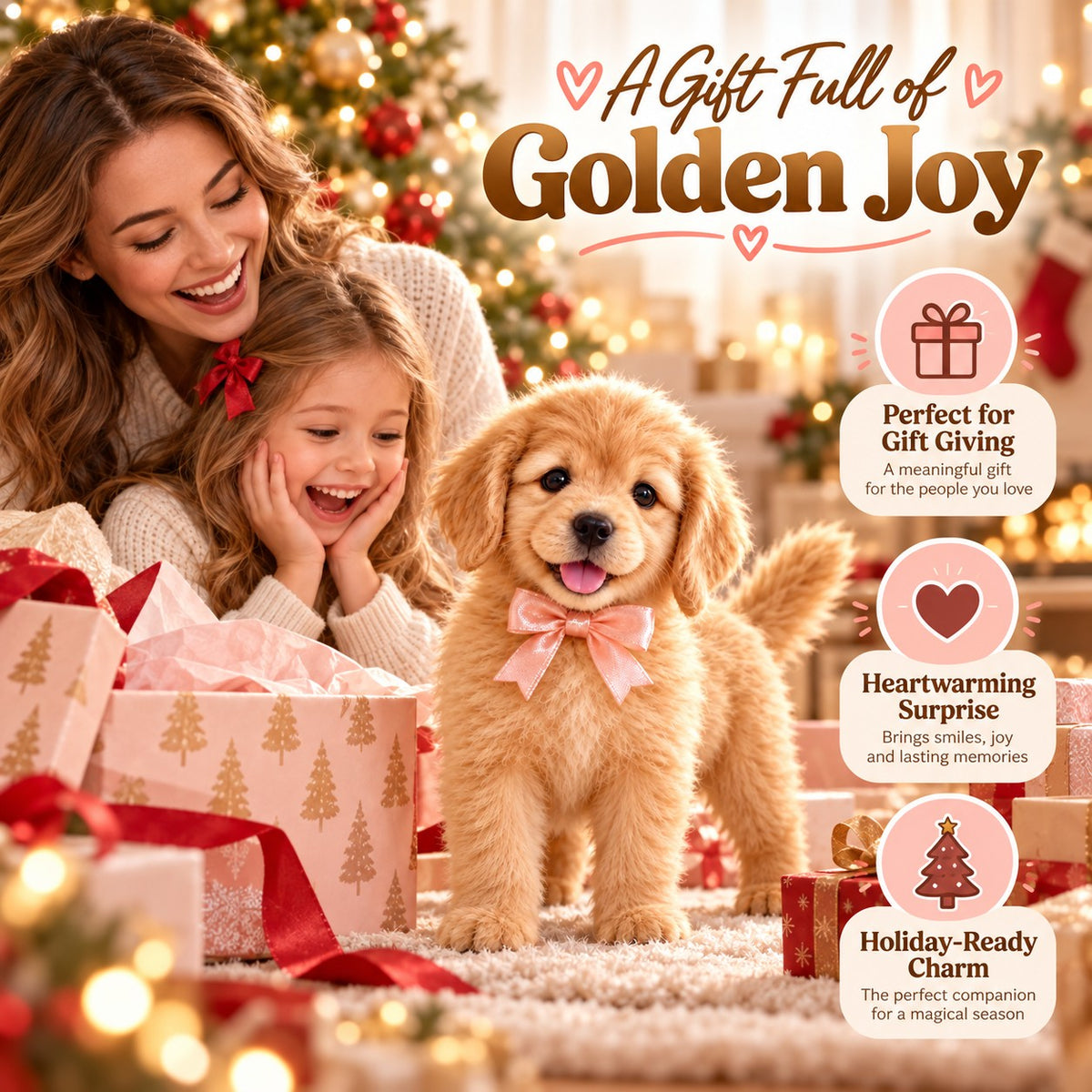 🔥 Limited-Time 49% OFF – Golden Buddy™ Realistic Robot Golden Retriever Puppy