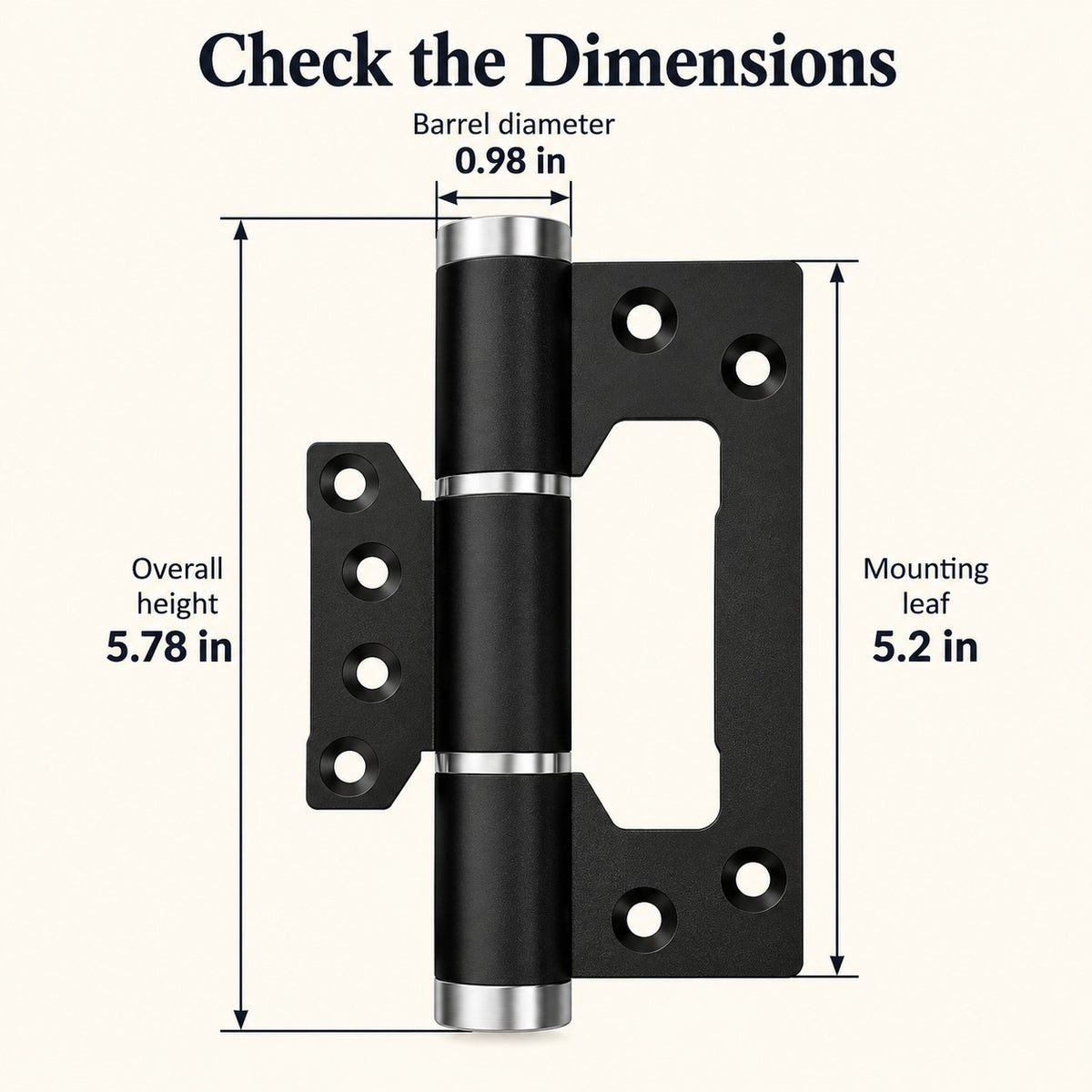 Adjustable Soft-Close Door Hinge — Single Pack