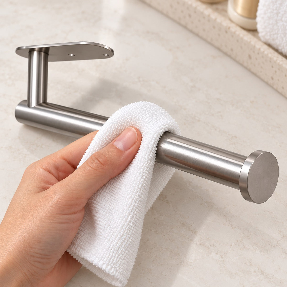 13-Inch Stainless Steel Wall & Under-Cabinet Paper Towel Holder