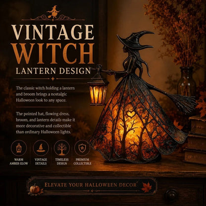 ✨Last Day 49% OFF✨Halloween Witch Lamp Tabletop Decoration