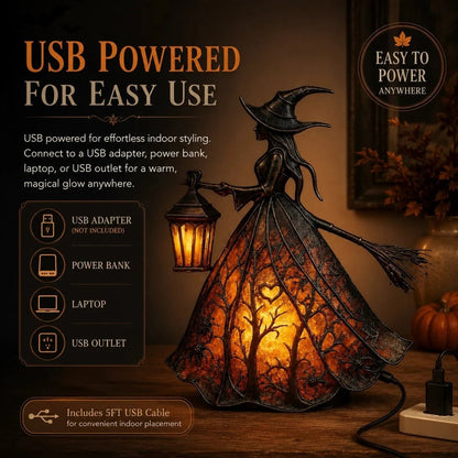 ✨Last Day 49% OFF✨Halloween Witch Lamp Tabletop Decoration