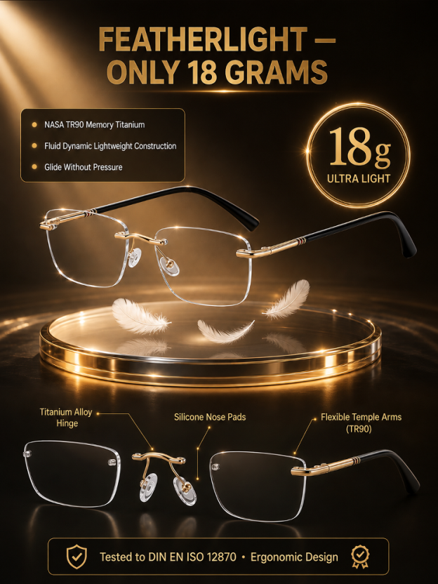 👓 Ultra-Light Auto-Focus Glasses – Smart Vision Support for Clear Near & Far Viewing