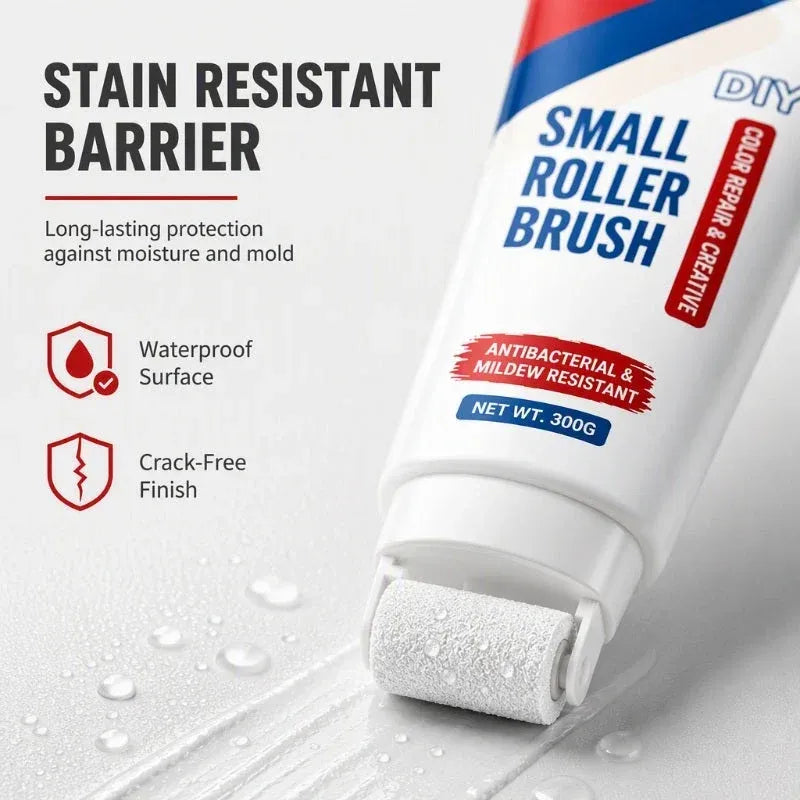 ⏰ LAST DAY 50% OFF-🧱🖌️✨Waterproof Wall Repair Paste with Integrated Small Roller Brush