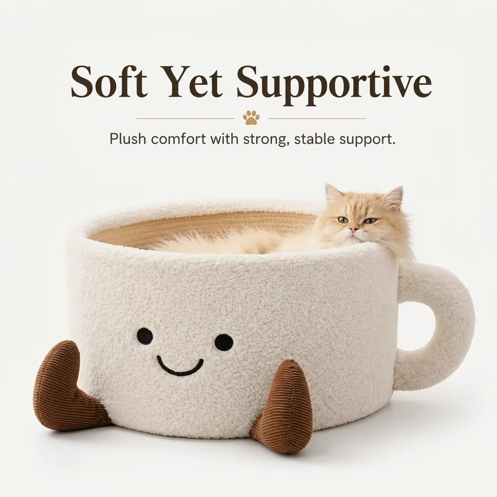🐾Cute Coffee Mug Shaped Pet Bed For Dogs & Cats🐾