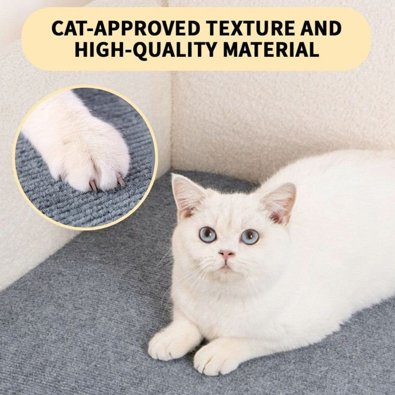 🐱🐾 Self-Adhesive Cat Scratching Mat – Cut-to-Fit Scratch Protector for Sofas, Furniture & Cat Claw Care 🛋️✨