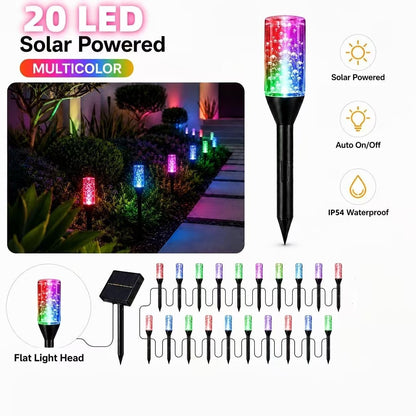 ✨Last Day 49% OFF✨Solar Pathway Lights Outdoor Crystal Bubble