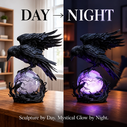 The Raven’s Oracle™ — Purple Orb Accent Lamp