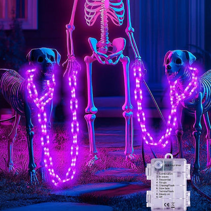 10 FT Halloween String Lights with 8 Lighting Modes, Waterproof & Battery-Powered
