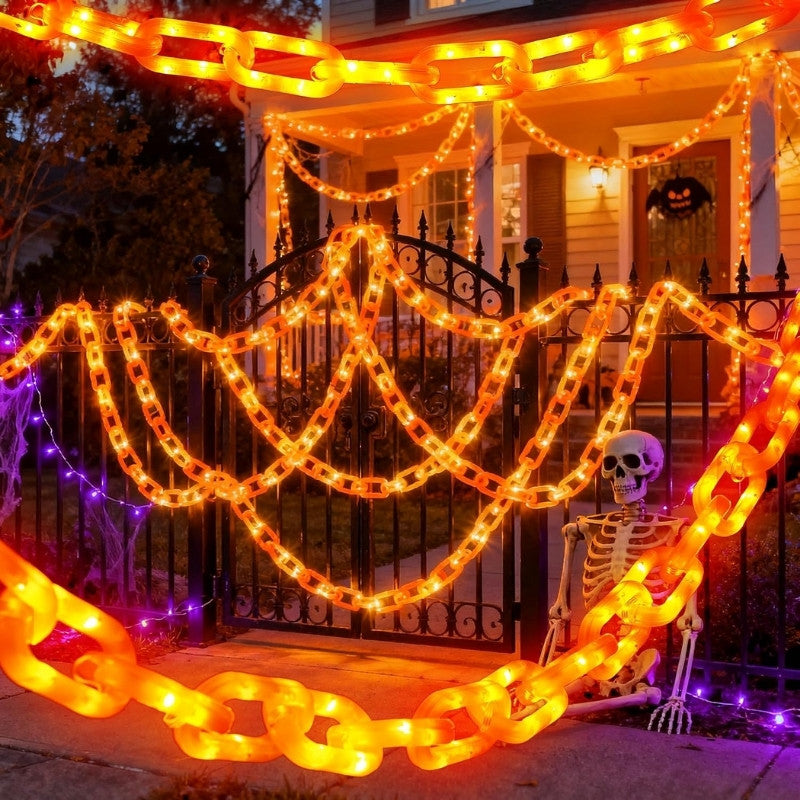 10 FT Halloween String Lights with 8 Lighting Modes, Waterproof & Battery-Powered