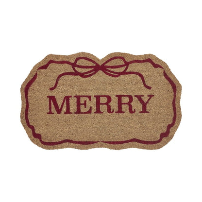 MerryWelcome Christmas Coir Doormat – 7 Festive Designs