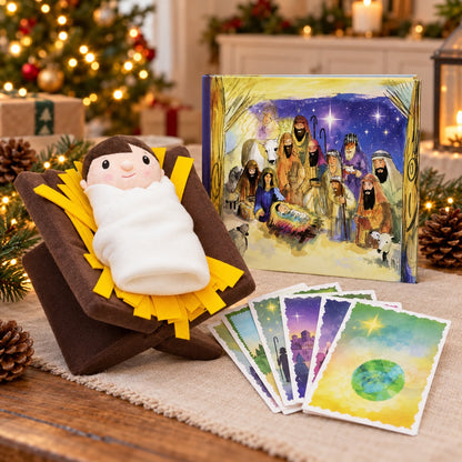 Christmas Nativity Advent Story & Activity Set（Buy 2 Free Shipping）