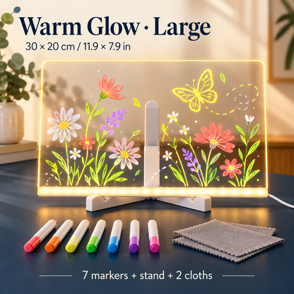 🎨 LED Glow Drawing Board – Draw, Trace & Display