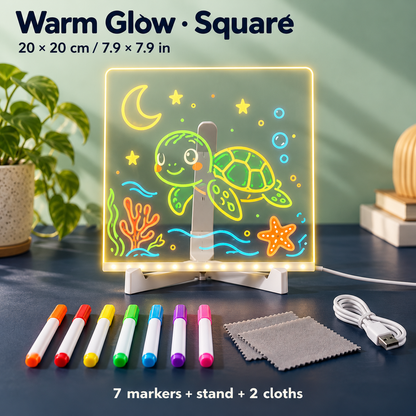 🎨 LED Glow Drawing Board – Draw, Trace & Display