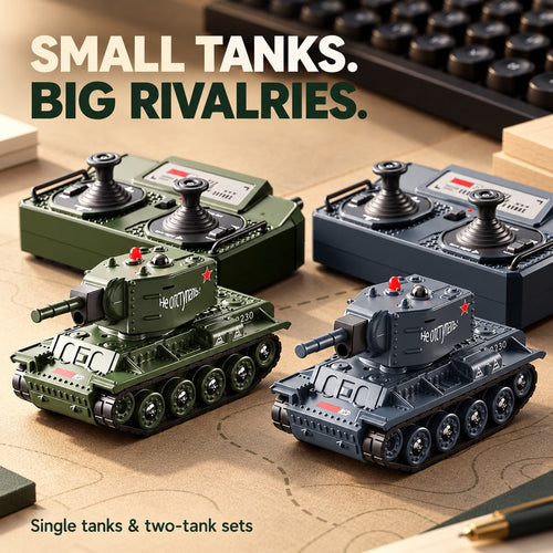 🎮 Mini RC Battle Tank – 1:64 Infrared Duels