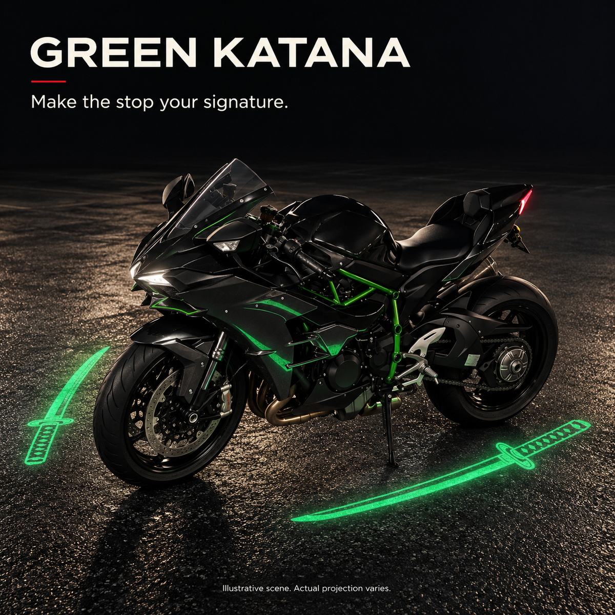 🏍️ Motorcycle Ground Projection Lights
