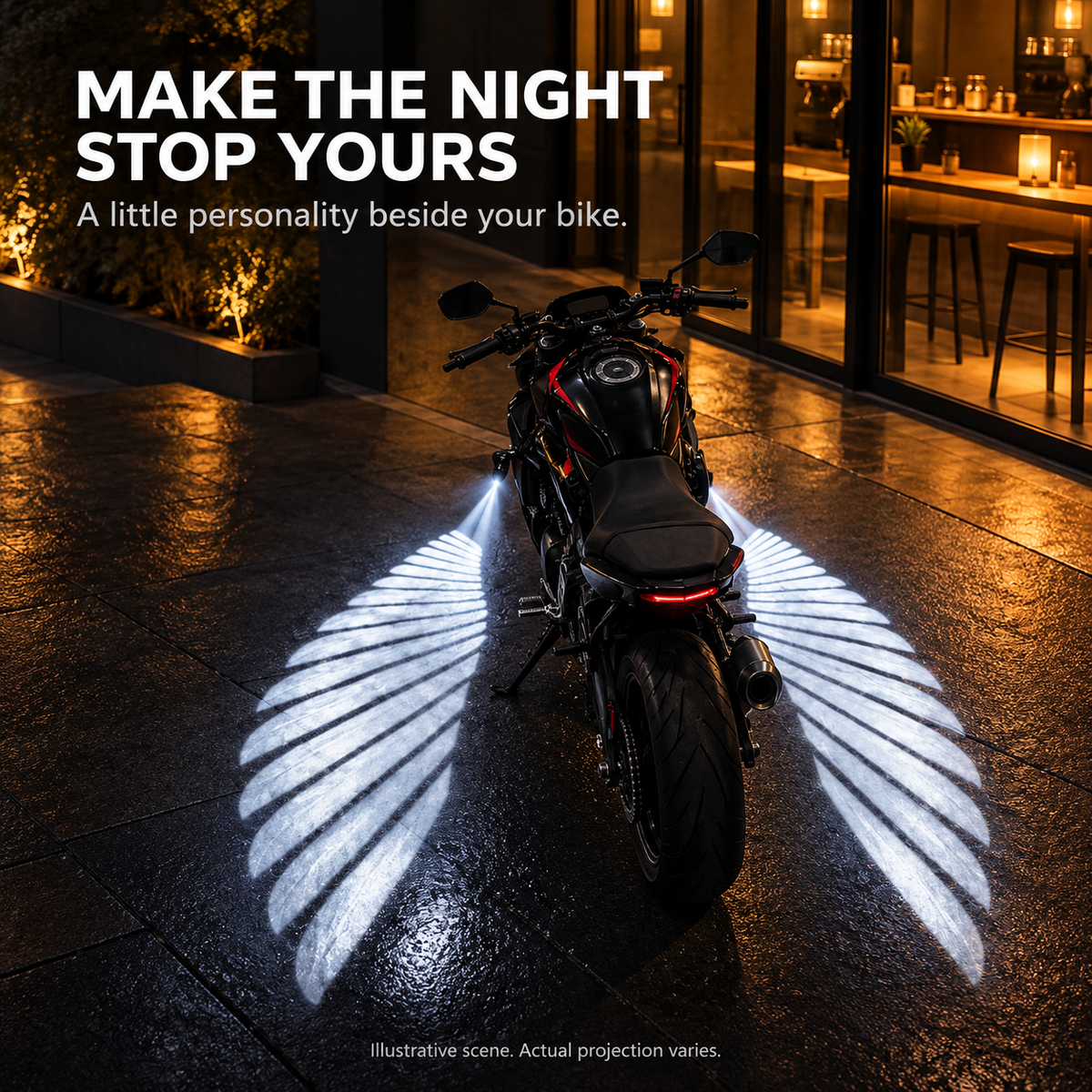 🏍️ Motorcycle Ground Projection Lights