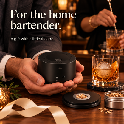 🌸🥃 Electric Whiskey Smoker Kit – Rechargeable, Butane-Free Cocktail Smoke Infuser
